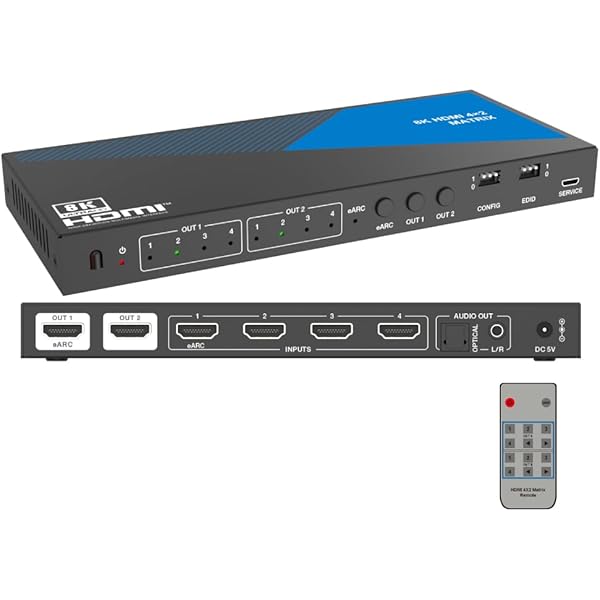 Amazon.co.jp: HDFury 8K VRR対応高性能マトリックス切替・分配器 eARC